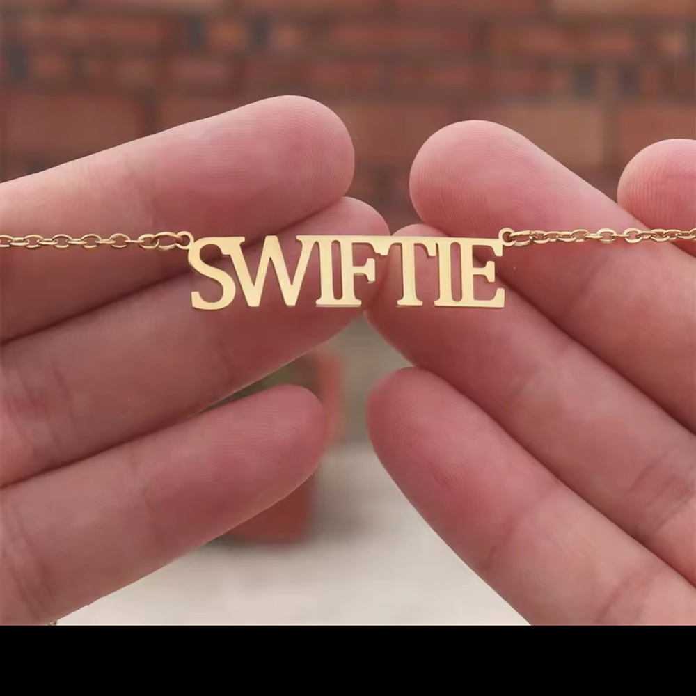NWOT - Taylor “Swiftie” gold tone necklace
